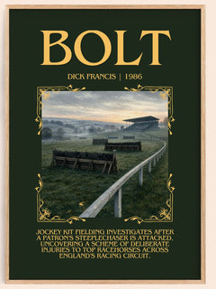 Bolt Minimalist Book Poster by Dick Francis – image 1