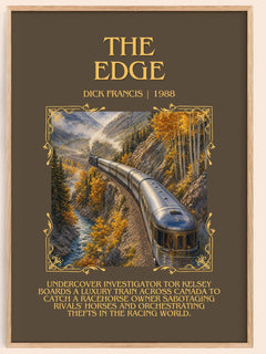 The Edge Minimalist Book Poster by Dick Francis – image 1