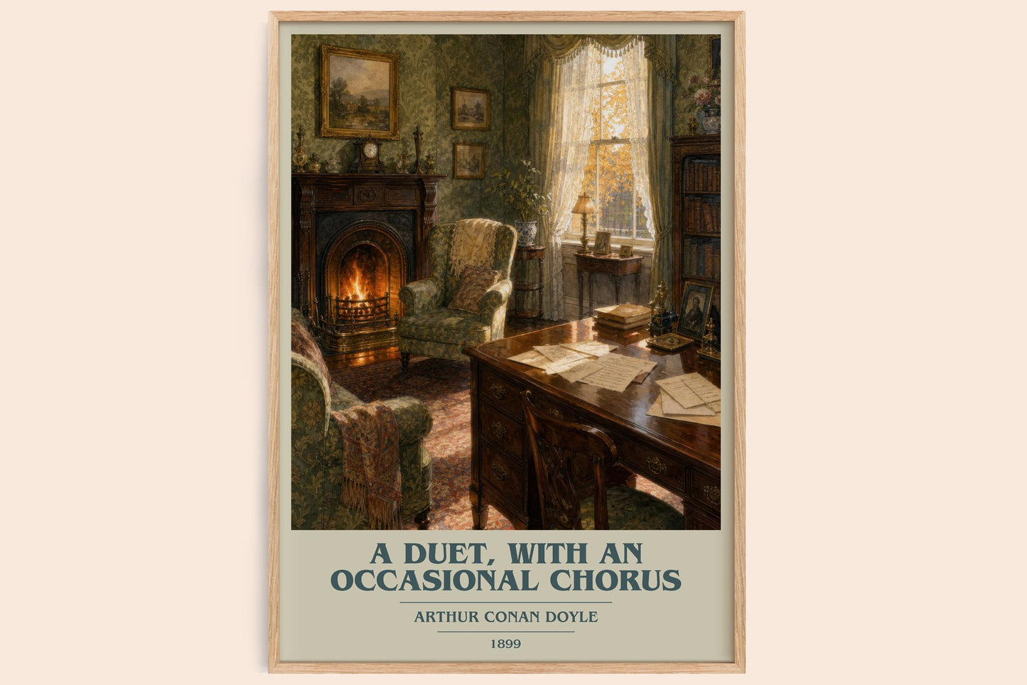 A Duet, With An Occasional Chorus book cover book poster by Arthur Conan Doyle – framed literary art print