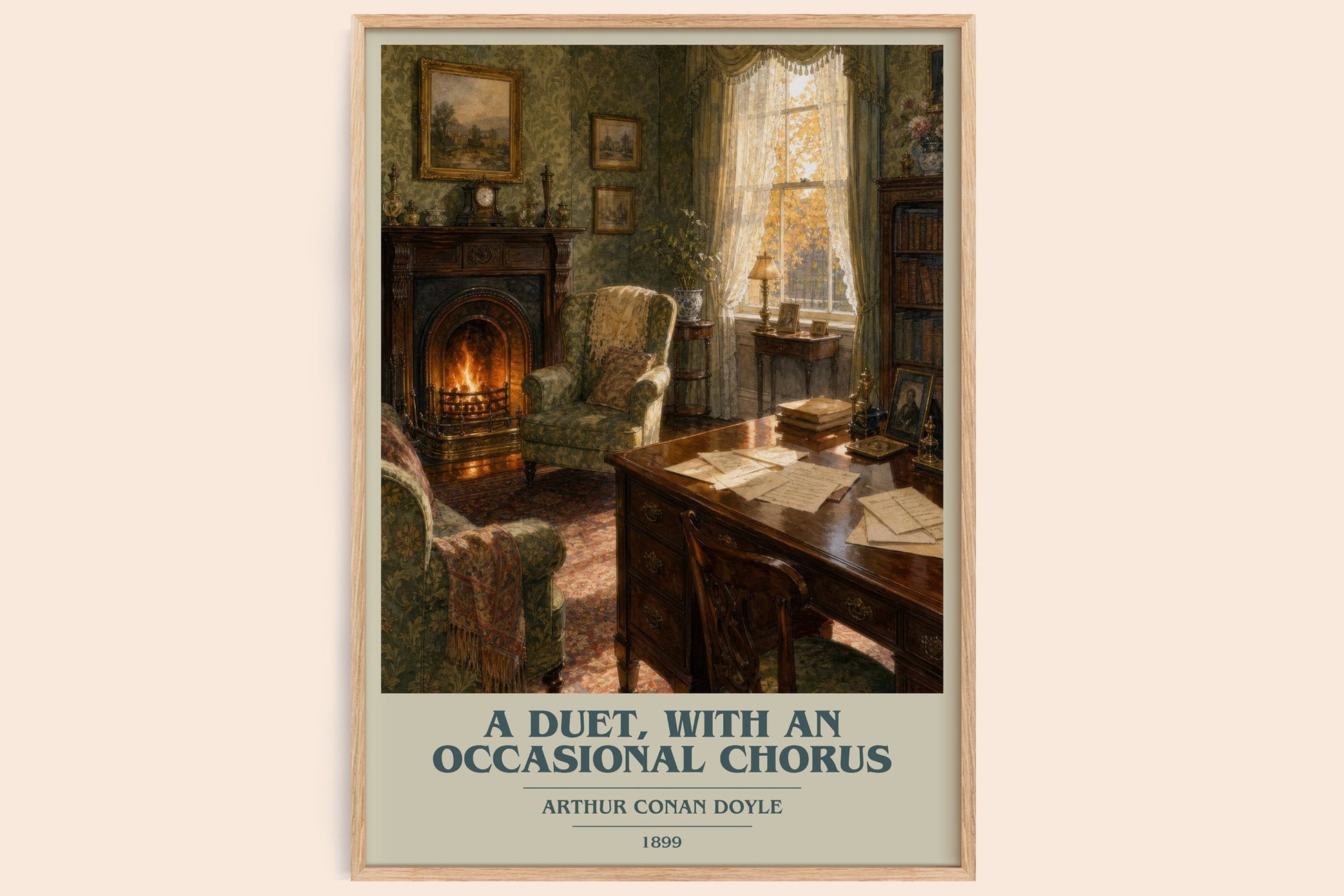 A Duet, With An Occasional Chorus book cover book poster by Arthur Conan Doyle – framed literary art print