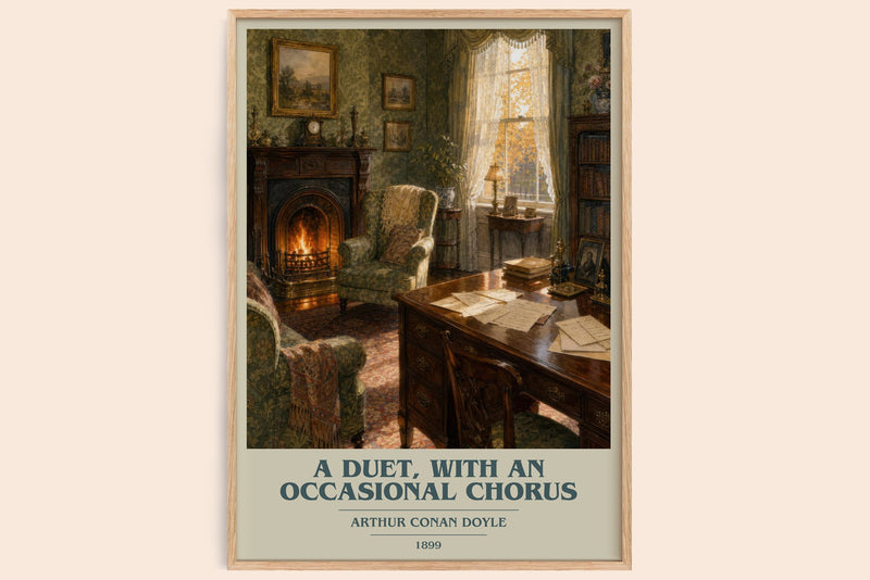 A Duet, With An Occasional Chorus book cover book poster by Arthur Conan Doyle – framed literary art print