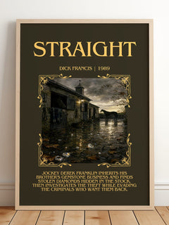 Straight Minimalist Book Poster by Dick Francis – image 2