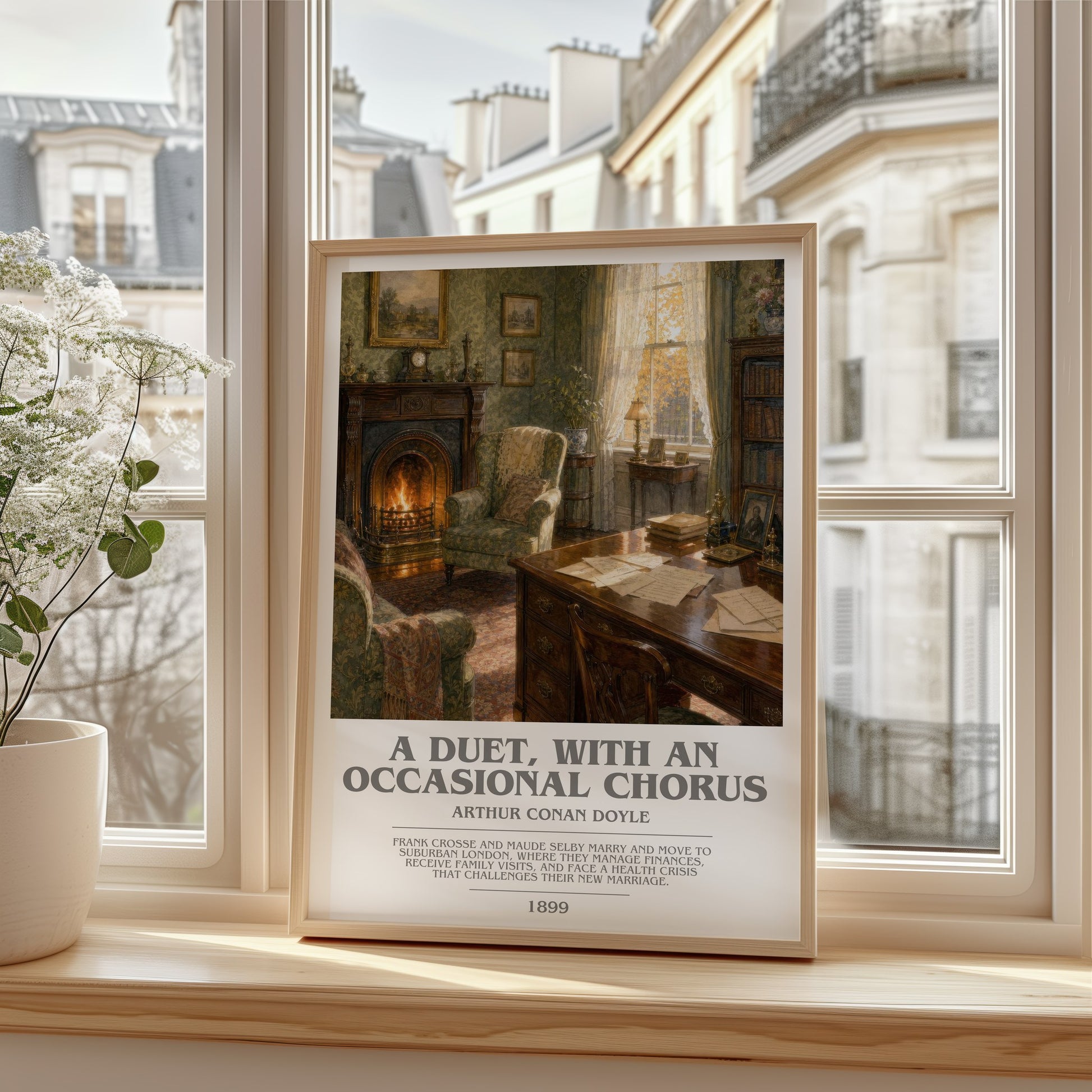 A Duet, With An Occasional Chorus bookish poster colour and style options – Arthur Conan Doyle book art