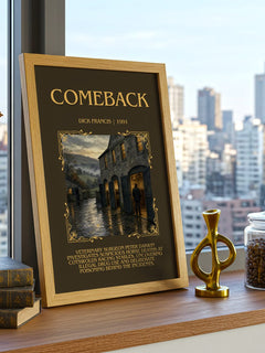 Comeback Minimalist Book Poster by Dick Francis – image 3