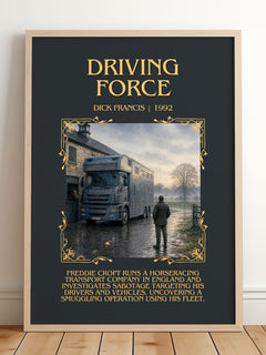 Driving Force Minimalist Book Poster by Dick Francis – image 2