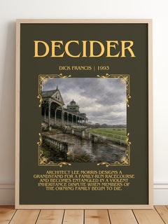 Decider Minimalist Book Poster by Dick Francis – image 2