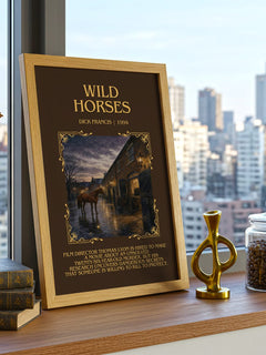 Wild Horses Minimalist Book Poster by Dick Francis – image 3