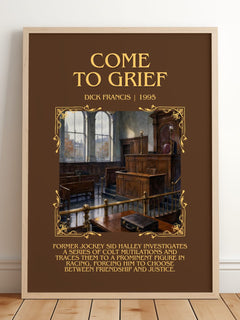 Come to Grief Minimalist Book Poster by Dick Francis – image 2