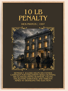 10 lb Penalty Minimalist Book Poster by Dick Francis – image 1