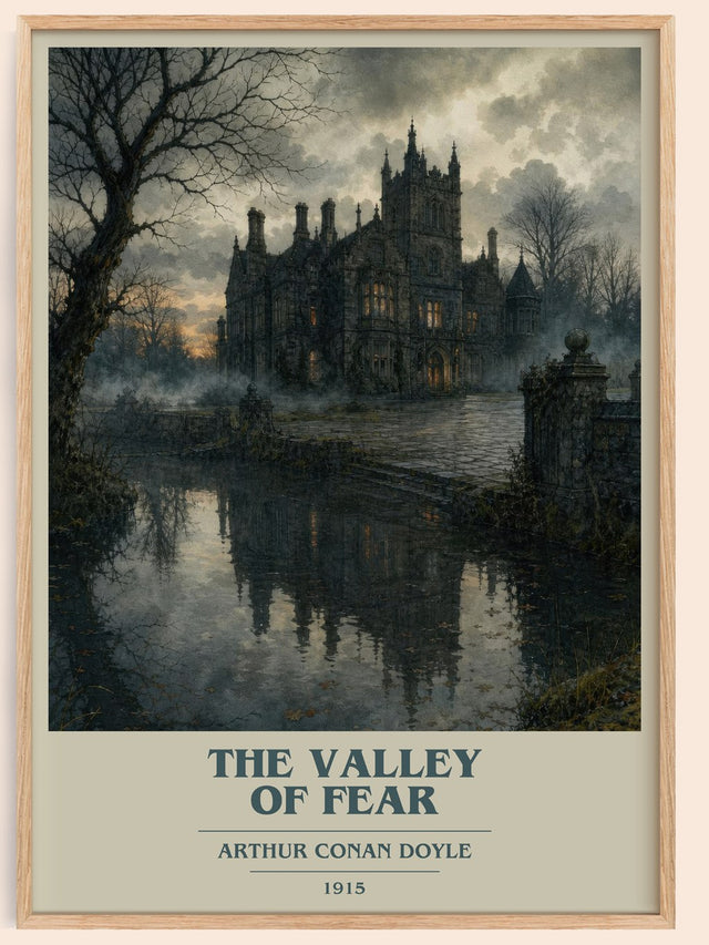 The Valley Of Fear Book Cover Poster by Arthur Conan Doyle
