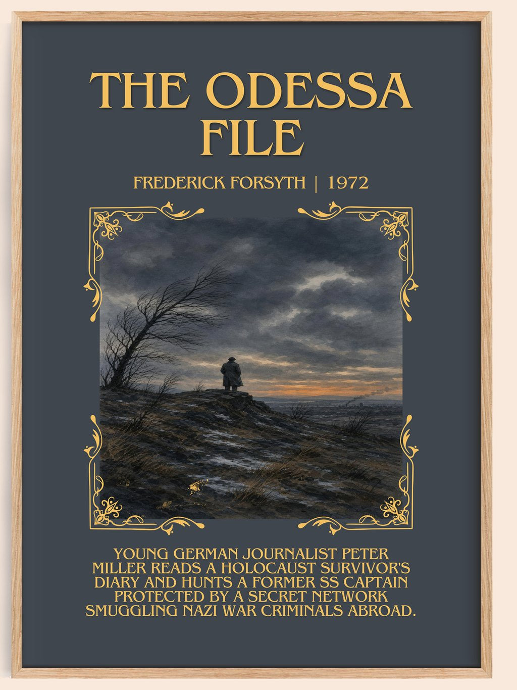 The Odessa File Minimalist Book Poster by Frederick Forsyth – book poster