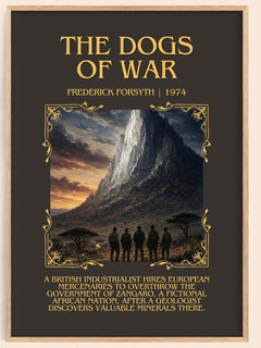 The Dogs of War Minimalist Book Poster by Frederick Forsyth – image 1