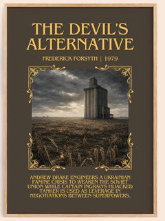 The Devil's Alternative Minimalist Book Poster by Frederick Forsyth – image 1
