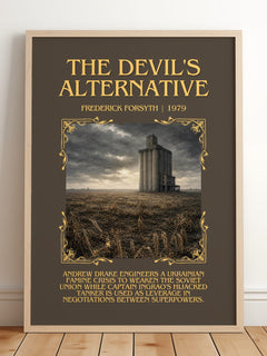 The Devil's Alternative Minimalist Book Poster by Frederick Forsyth – image 2