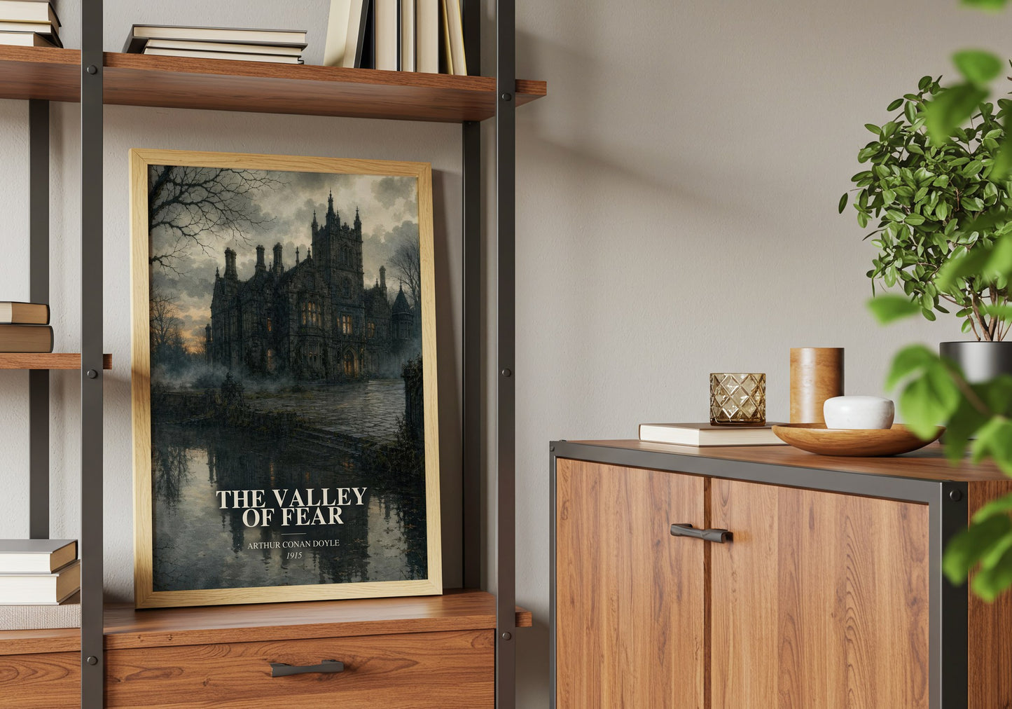 The Valley Of Fear book watercolour illustration paper finish options – matte satin gloss
