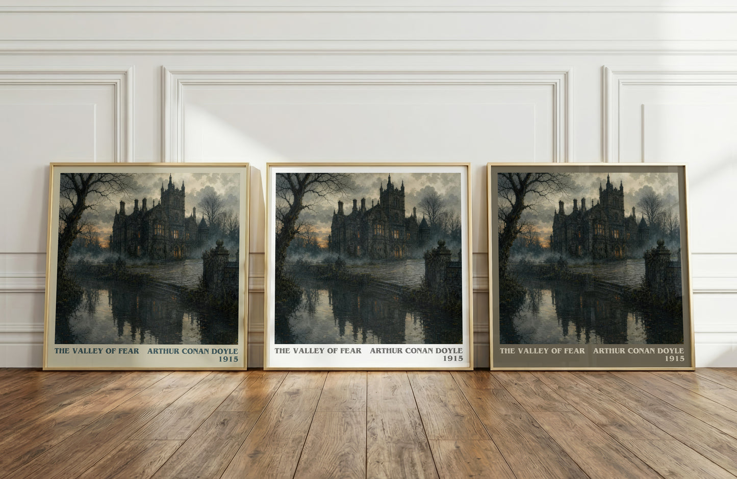 The Valley Of Fear literary art print colour and style options – Arthur Conan Doyle book art