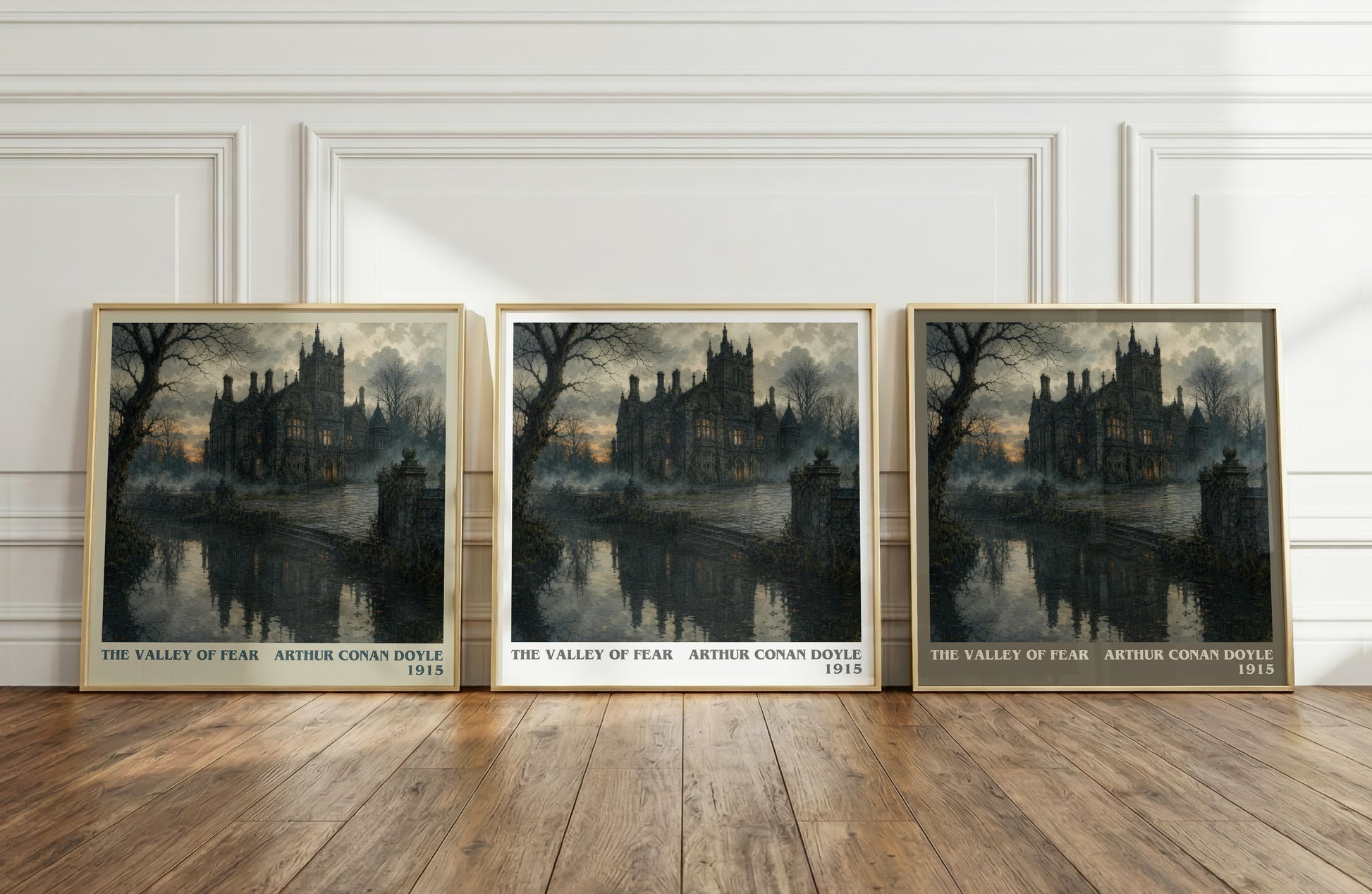 The Valley Of Fear literary art print colour and style options – Arthur Conan Doyle book art