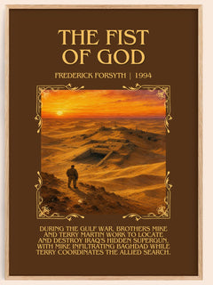 The Fist of God Minimalist Book Poster by Frederick Forsyth – image 1
