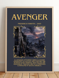Avenger Minimalist Book Poster by Frederick Forsyth – image 2