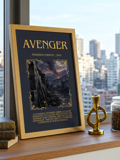 Avenger Minimalist Book Poster by Frederick Forsyth – image 3