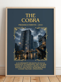 The Cobra Minimalist Book Poster by Frederick Forsyth – image 2