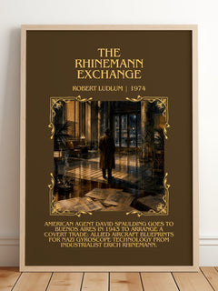 The Rhinemann Exchange Minimalist Book Poster by Robert Ludlum – image 2