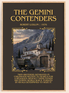 The Gemini Contenders Minimalist Book Poster by Robert Ludlum – image 1