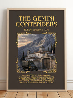 The Gemini Contenders Minimalist Book Poster by Robert Ludlum – image 2