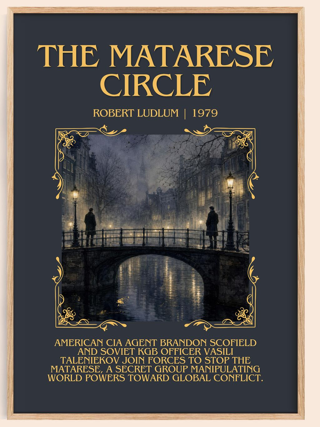 The Matarese Circle Minimalist Book Poster by Robert Ludlum – book poster