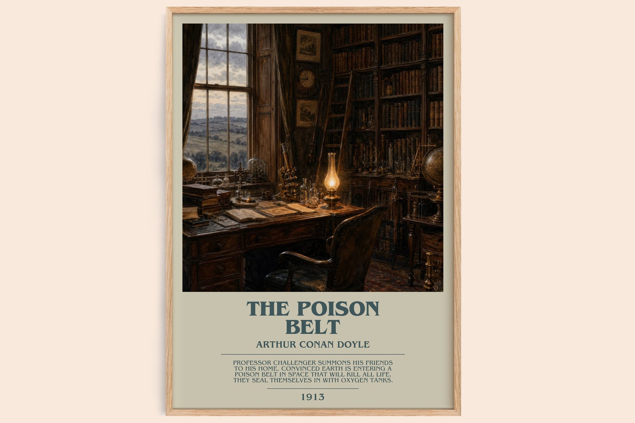 The Poison Belt Bookish Wall Art by Arthur Conan Doyle