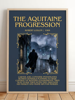 The Aquitaine Progression Minimalist Book Poster by Robert Ludlum – image 2