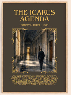 The Icarus Agenda Minimalist Book Poster by Robert Ludlum – image 1