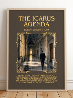 The Icarus Agenda Minimalist Book Poster by Robert Ludlum – image 2