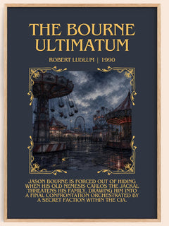 The Bourne Ultimatum Minimalist Book Poster by Robert Ludlum – image 1