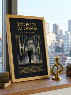 The Road to Omaha Minimalist Book Poster by Robert Ludlum – image 3