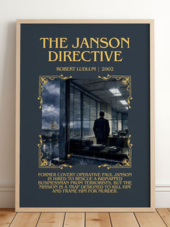 The Janson Directive Minimalist Book Poster by Robert Ludlum – image 2