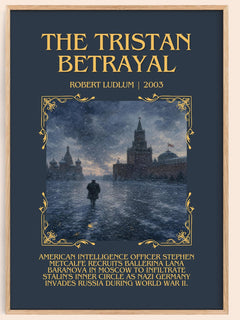 The Tristan Betrayal Minimalist Book Poster by Robert Ludlum – image 1