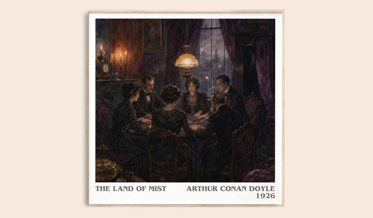 The Land Of Mist literary book poster by Arthur Conan Doyle – framed literary art print