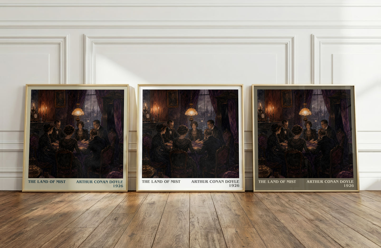 The Land Of Mist literary art print colour and style options – Arthur Conan Doyle book art