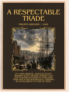A Respectable Trade Minimalist Book Poster by Philippa Gregory – image 1