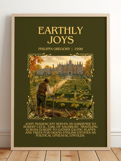 Earthly Joys Minimalist Book Poster by Philippa Gregory – image 2