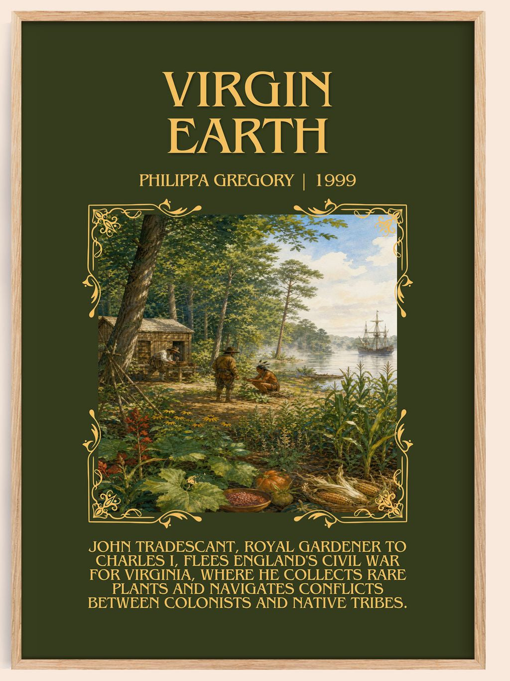 Virgin Earth Minimalist Book Poster by Philippa Gregory – book poster