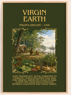 Virgin Earth Minimalist Book Poster by Philippa Gregory – image 1