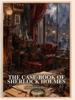 Case-Book Of Sherlock Holmes Book Watercolour Illustration by A. Doyle