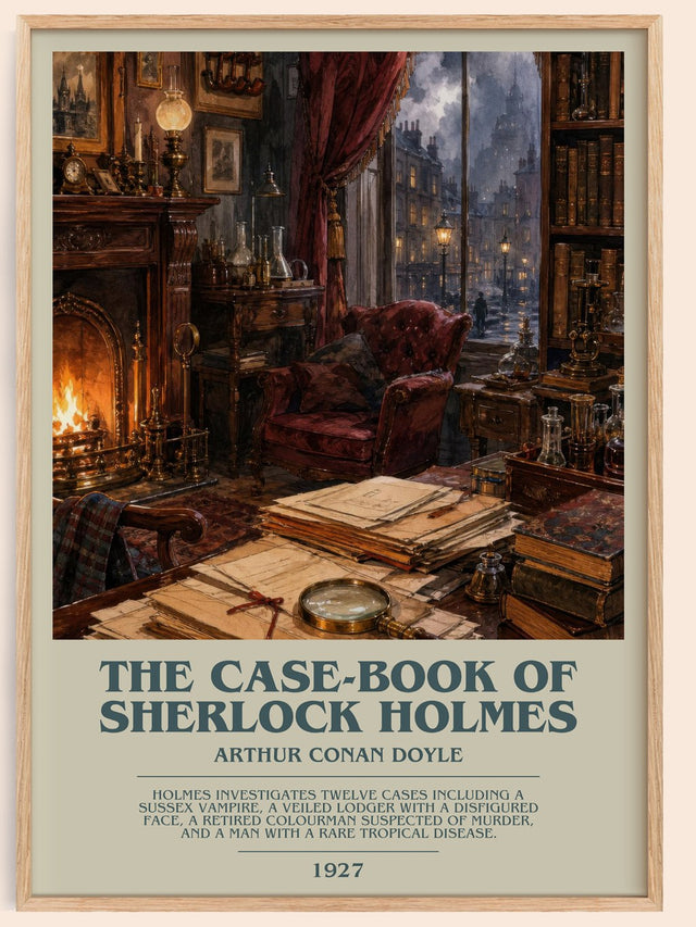 Case-Book Of Sherlock Holmes Bookish Wall Art by Arthur Conan Doyle