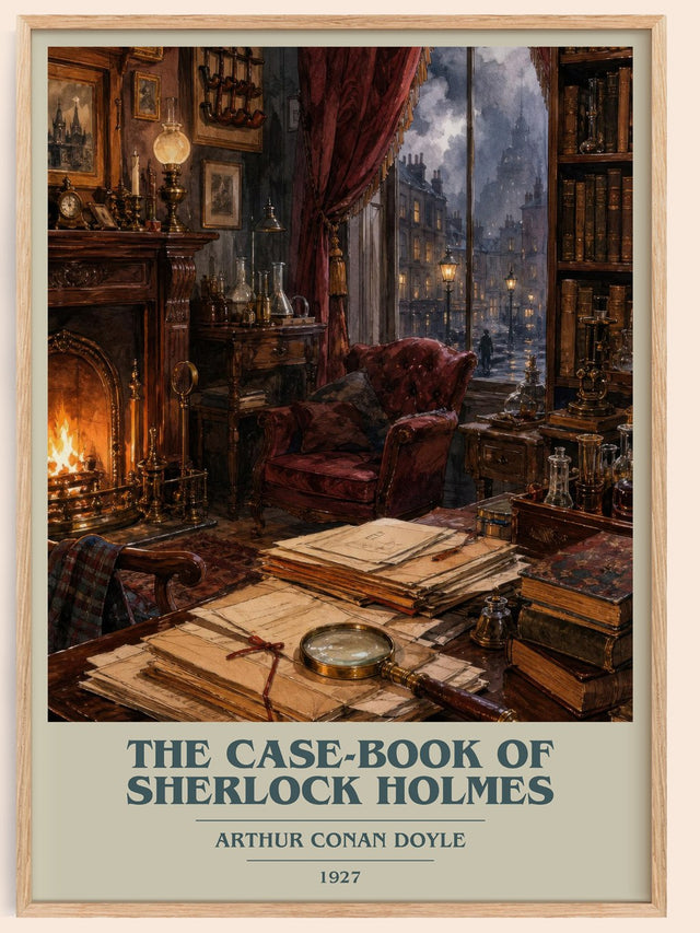 Case-Book Of Sherlock Holmes Book Cover Poster by Arthur Conan Doyle