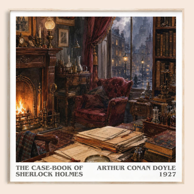 Case-Book Of Sherlock Holmes Literary Art Print by Arthur Conan Doyle