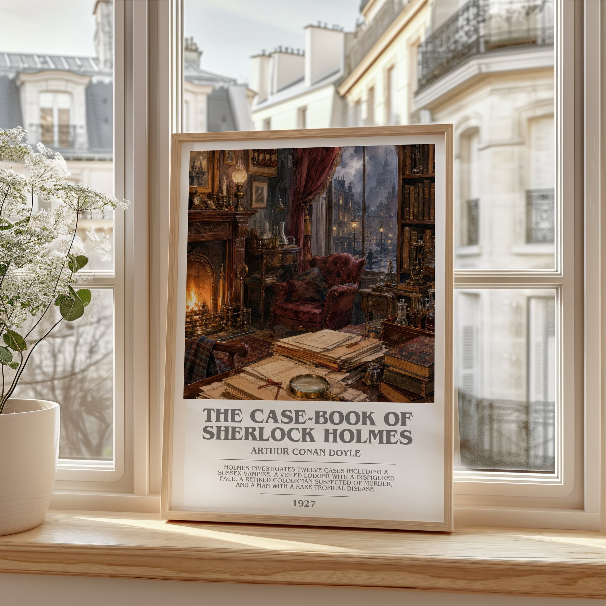 The Case-Book Of Sherlock Holmes bookish poster colour and style options – Arthur Conan Doyle book art