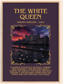 The White Queen Minimalist Book Poster by Philippa Gregory – image 1