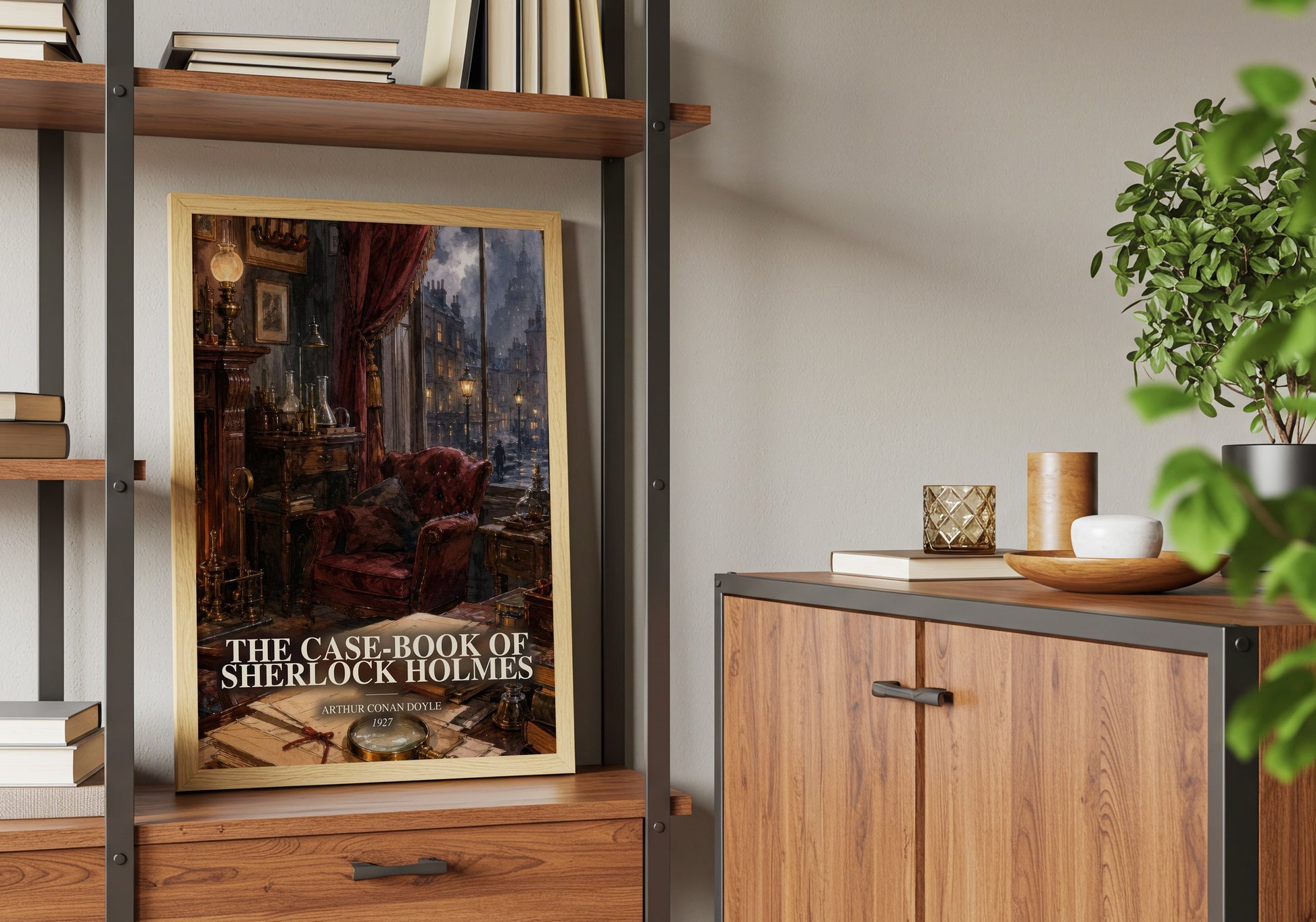 The Case-Book Of Sherlock Holmes book watercolour illustration paper finish options – matte satin gloss